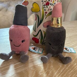 Jellycat Rare (& Retired!) Lipstick and Nail Polish Kooky Cosmetics 🩷💅🏻💄